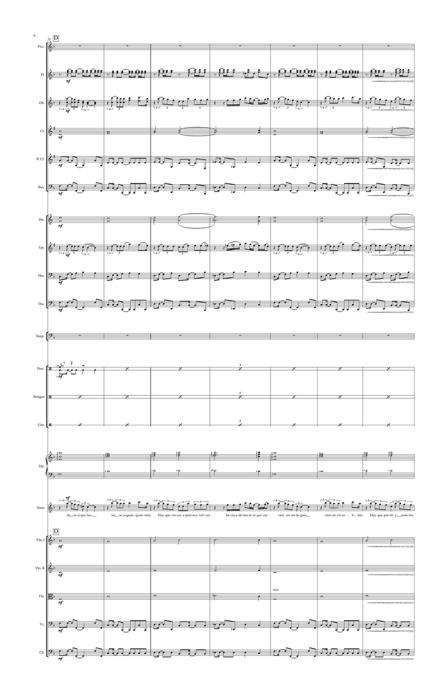 Dos Oruguitas Dos Oruguitas Full Orchestra scores gallery preview page 6