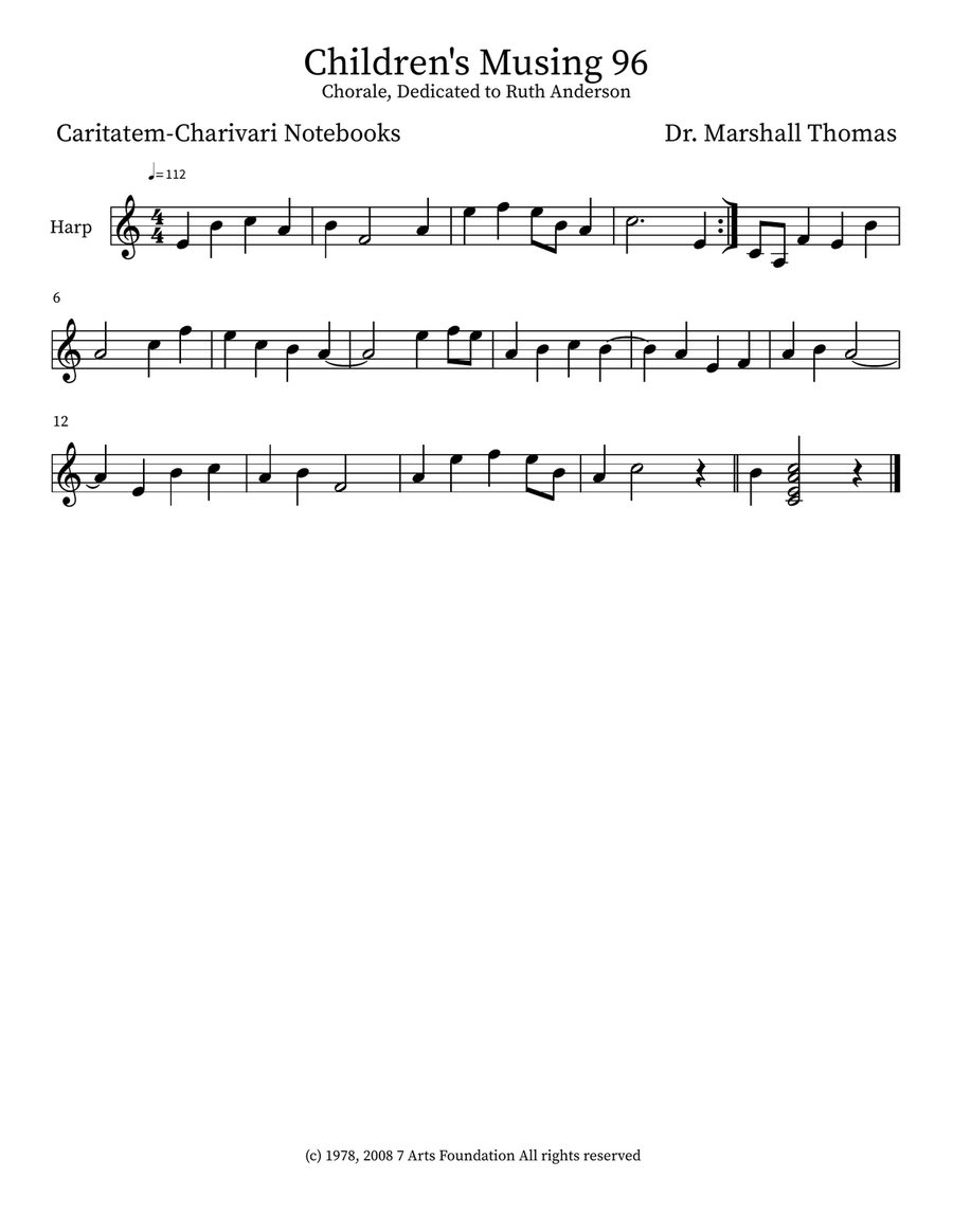 Children's Musing 96 Children's Musing 96 Small Ensemble scores gallery preview page 3