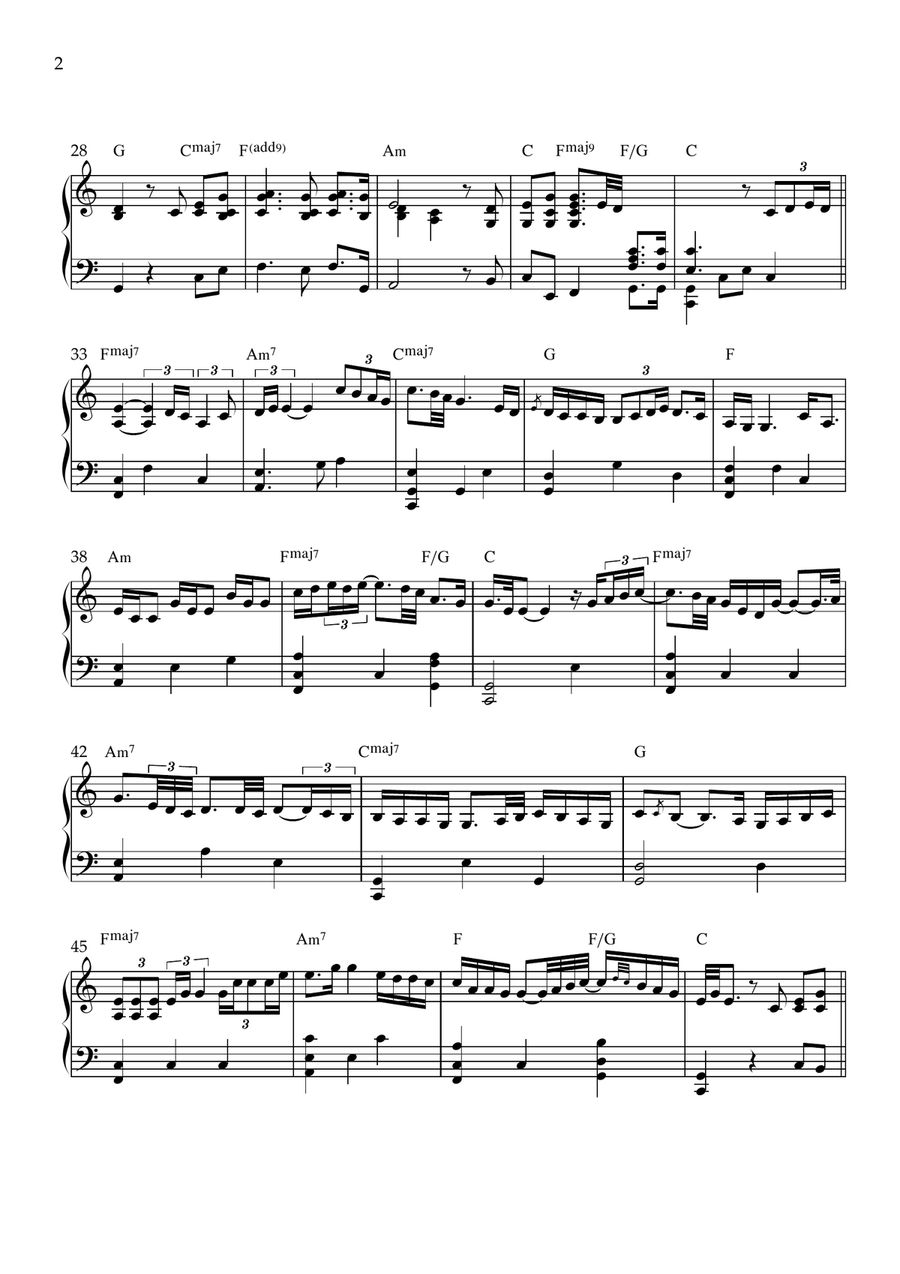 And So It Goes And So It Goes Piano Solo scores gallery preview page 2