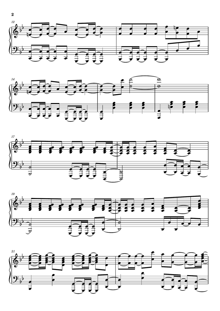 Blow Your Mind (Mwah) Blow Your Mind (Mwah) Piano Solo scores gallery preview page 2