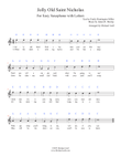 Jolly Old Saint Nicholas for Saxophone