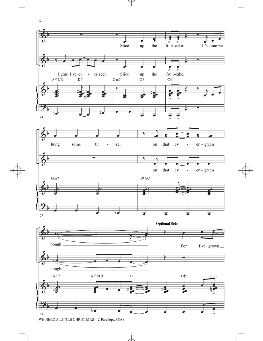 We Need A Little Christmas (from Mame) (arr. Ryan O'Connell) Choir scores gallery preview page 4