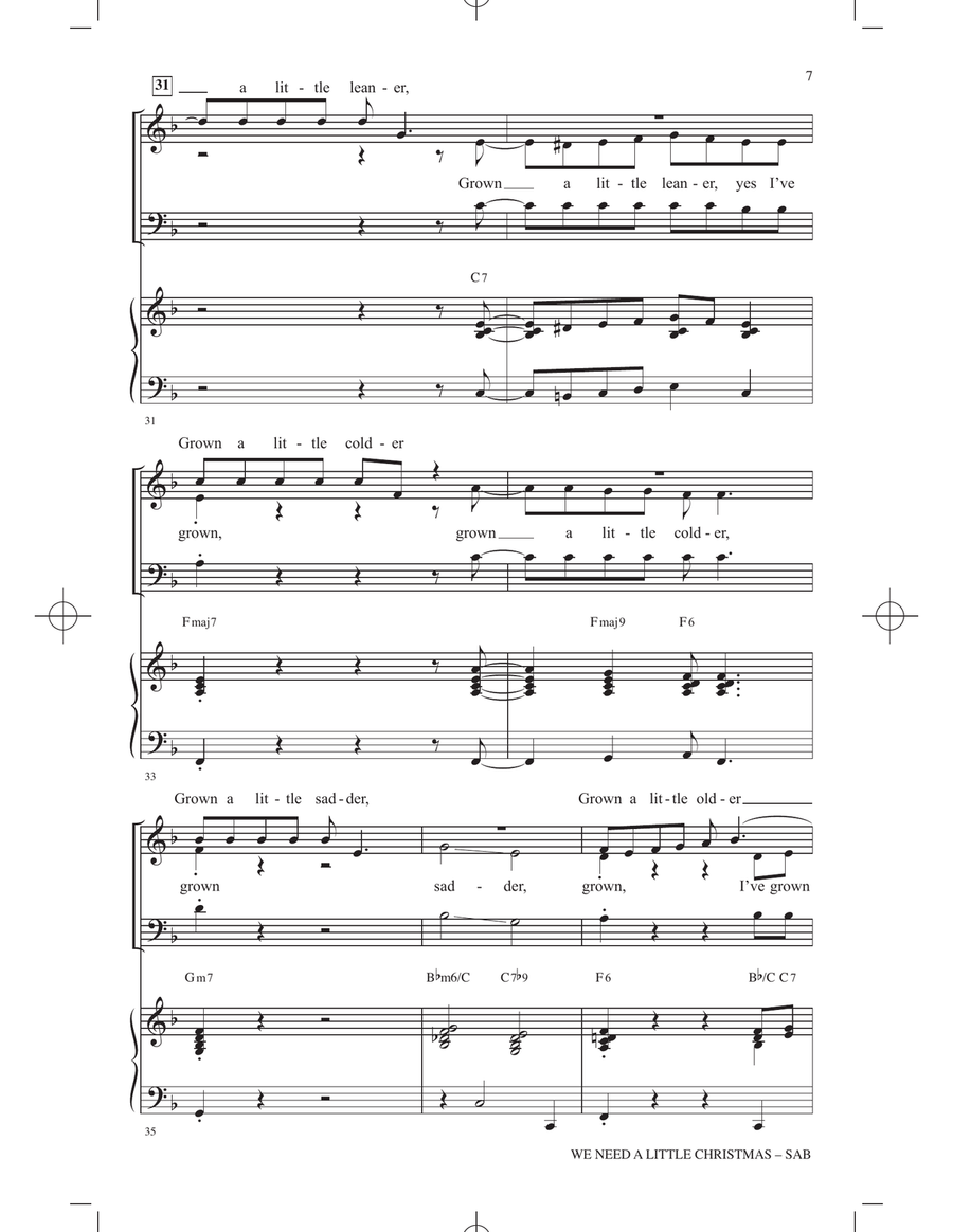 We Need A Little Christmas (from Mame) (arr. Ryan O'Connell) 3-Part scores gallery preview page 5