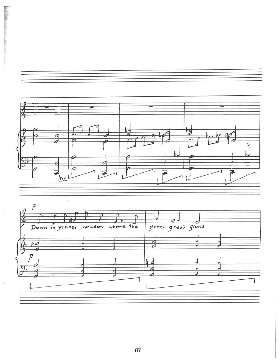 Down In Yonder Meadow Down In Yonder Meadow Piano, Vocal scores gallery preview page 2