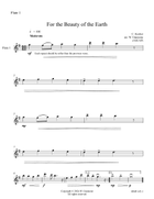 For the Beauty of the Earth Woodwind Quartet scores gallery preview page 3