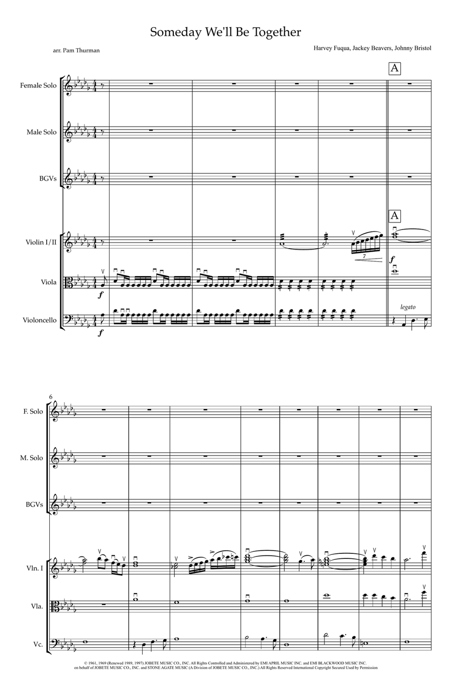 Someday We'll Be Together Chamber Orchestra scores gallery preview page 1
