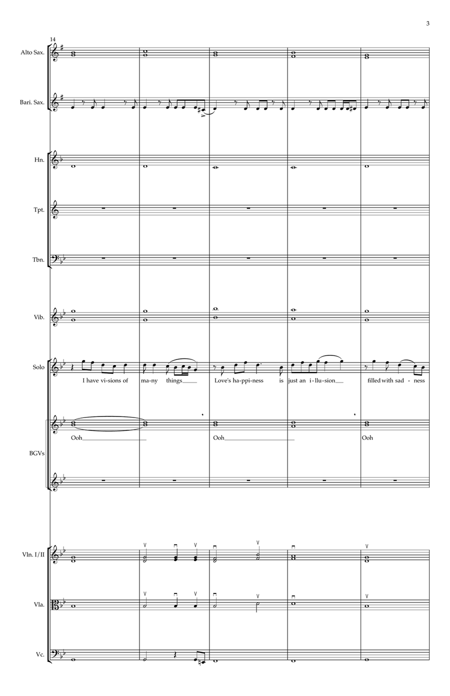 What Becomes Of The Broken Hearted Chamber Orchestra scores gallery preview page 3