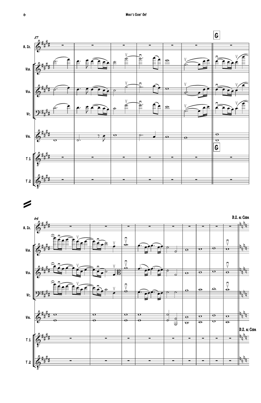 What's Going On Chamber Orchestra scores gallery preview page 6