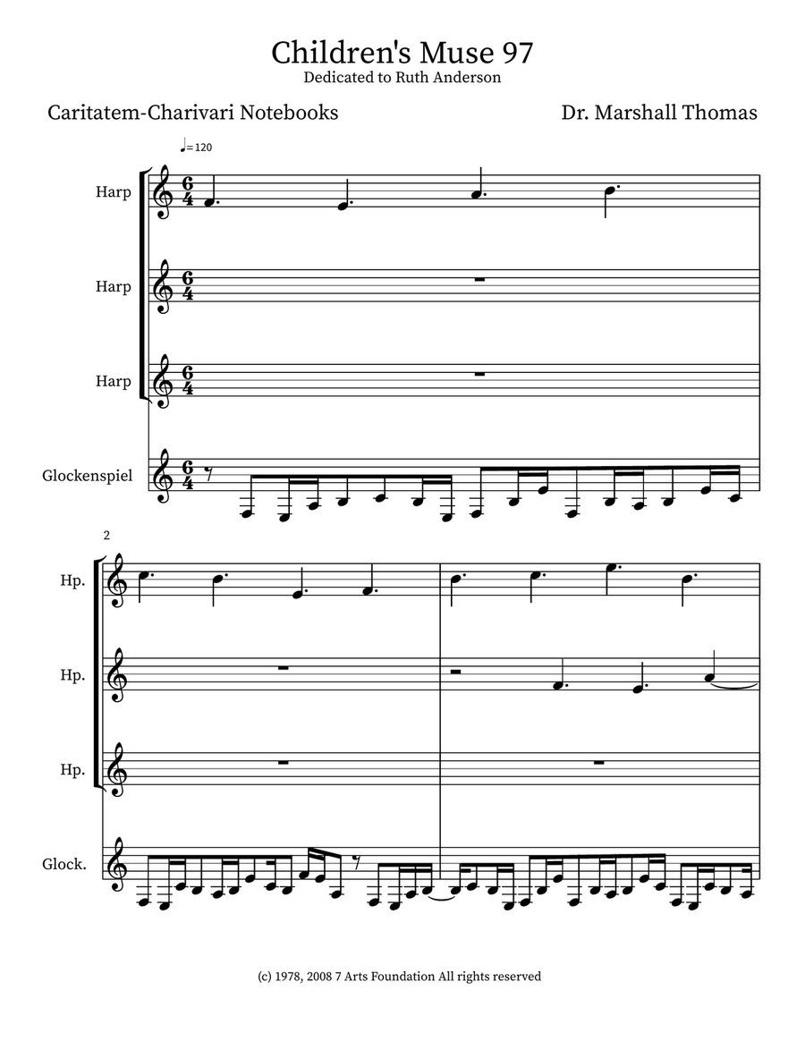 Children's Muse 97 Children's Muse 97 Small Ensemble scores gallery preview page 1