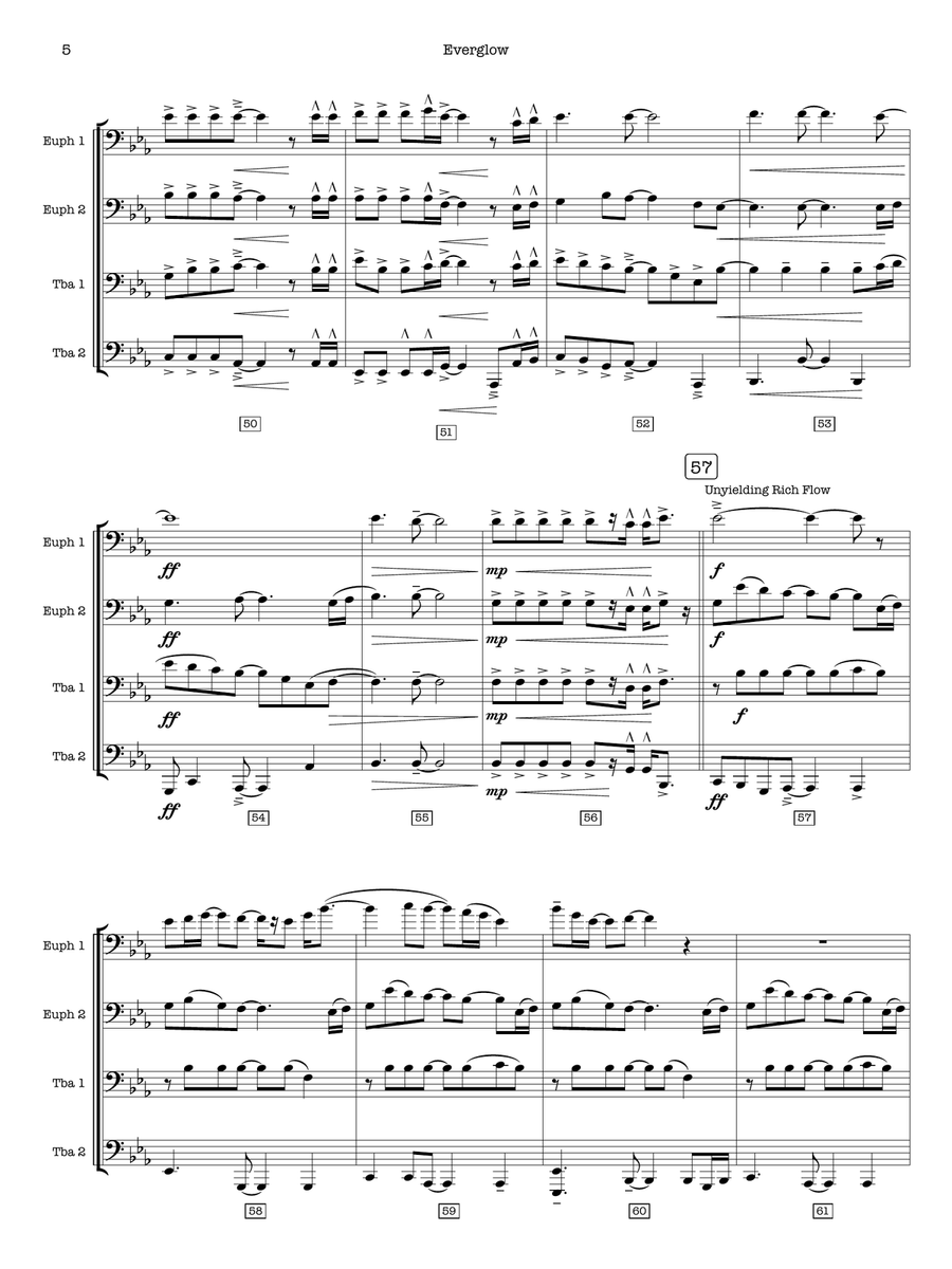 Everglow Brass Quartet scores gallery preview page 5