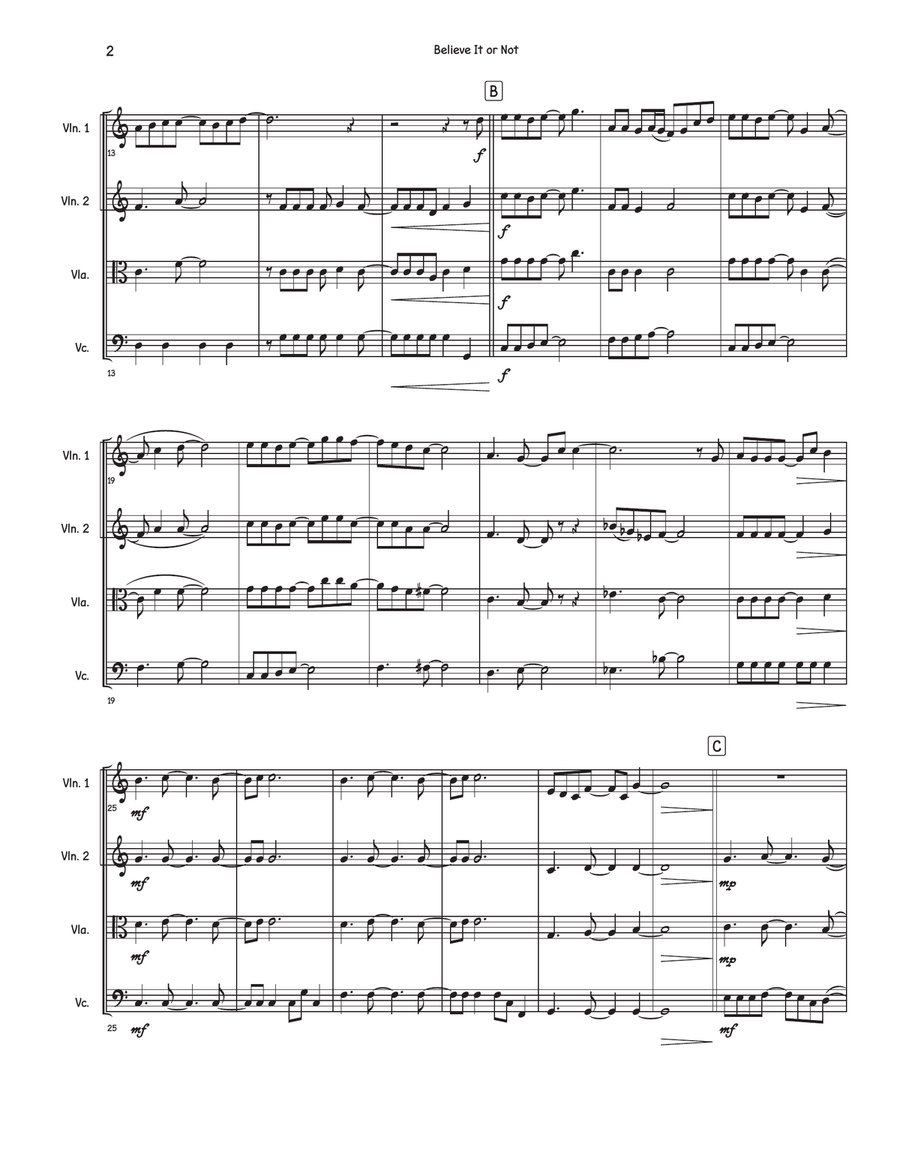 Believe It Or Not (Theme From 
