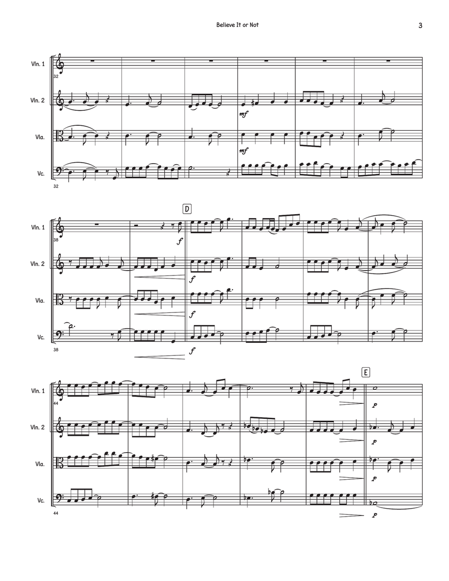 Believe It Or Not (Theme From 