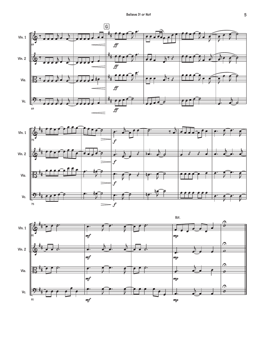 Believe It Or Not (Theme From 