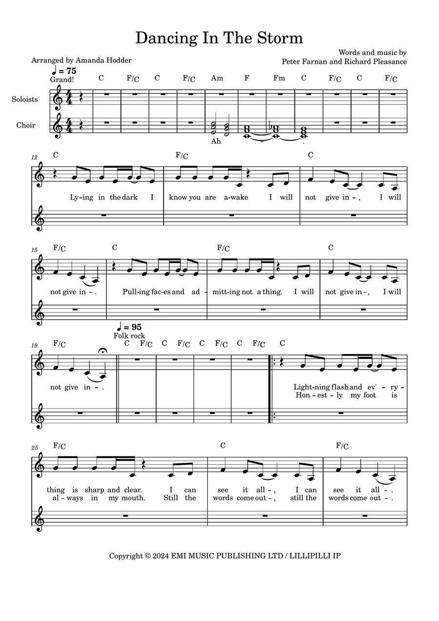 Dancing In The Storm Dancing In The Storm 3-Part scores gallery preview page 1