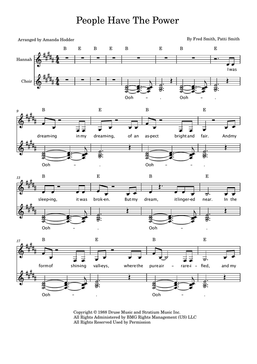 People Have The Power People Have The Power 3-Part scores gallery preview page 1