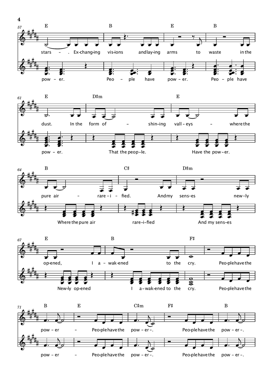 People Have The Power People Have The Power 3-Part scores gallery preview page 4