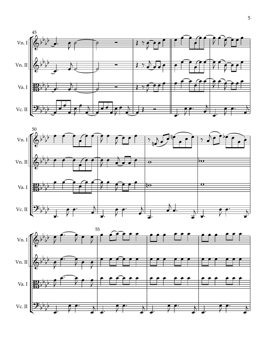 Linus And Lucy Linus And Lucy String Quartet scores gallery preview page 5