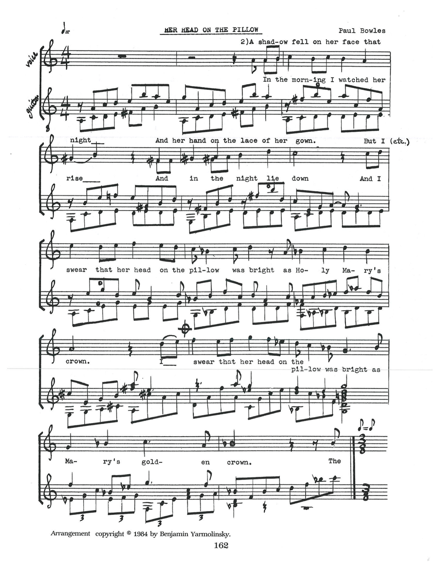 Her Head On The Pillow (Guitar Transcription) Piano, Vocal scores gallery preview page 1
