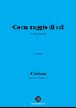 Caldara-Come raggio di sol,in e minor