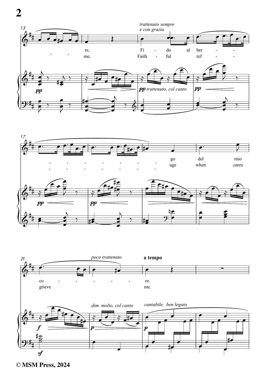 Caldara-Selve amiche,ombrose piante,in b minor Piano, Vocal scores gallery preview page 4