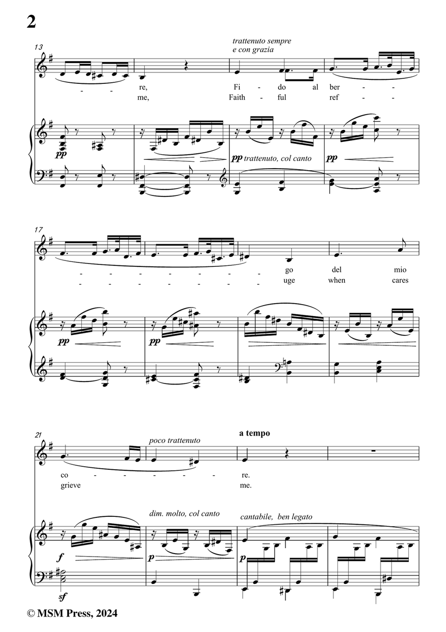 Caldara-Selve amiche,in e minor Piano, Vocal scores gallery preview page 4