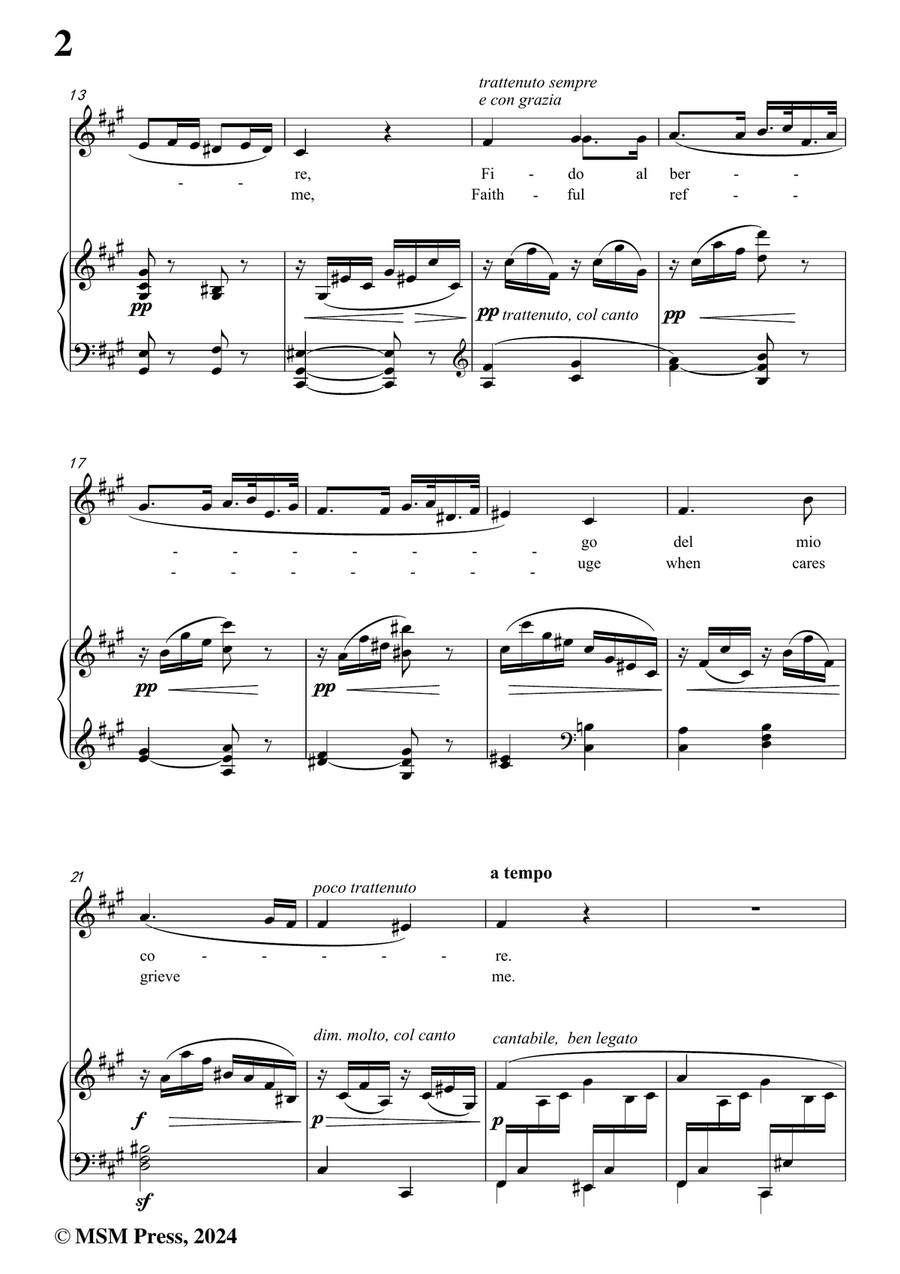Caldara-Selve amiche,in f sharp minor Piano, Vocal scores gallery preview page 4