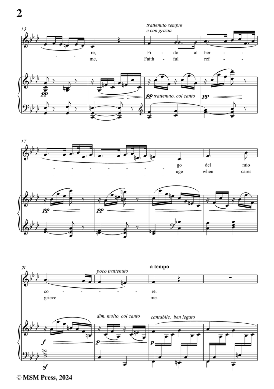 Caldara-Selve amiche,in f minor Piano, Vocal scores gallery preview page 4
