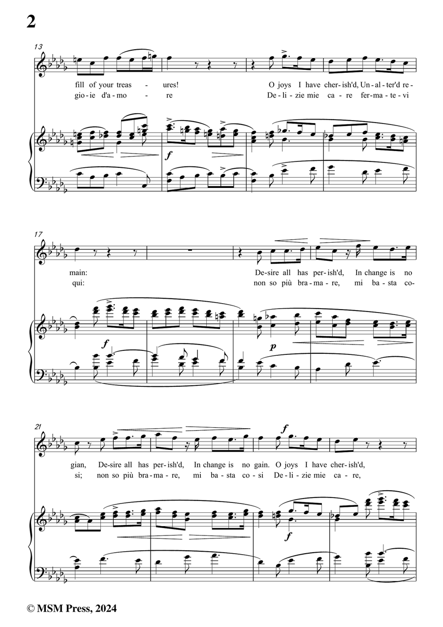 Cavalli-Delizie contente,in b flat minor Piano, Vocal scores gallery preview page 4