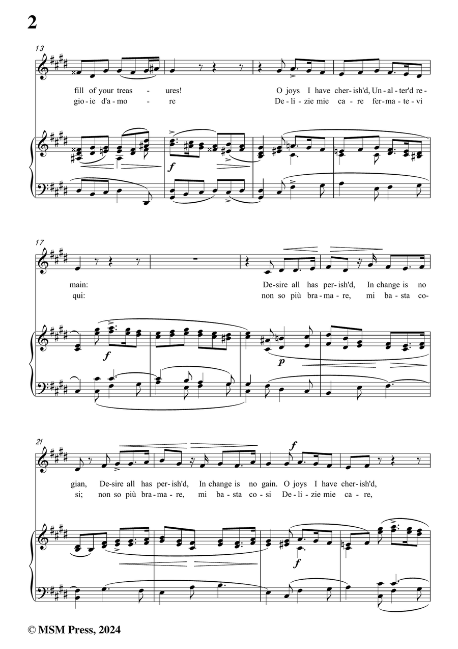 Cavalli-Delizie contente,in c sharp minor Piano, Vocal scores gallery preview page 4
