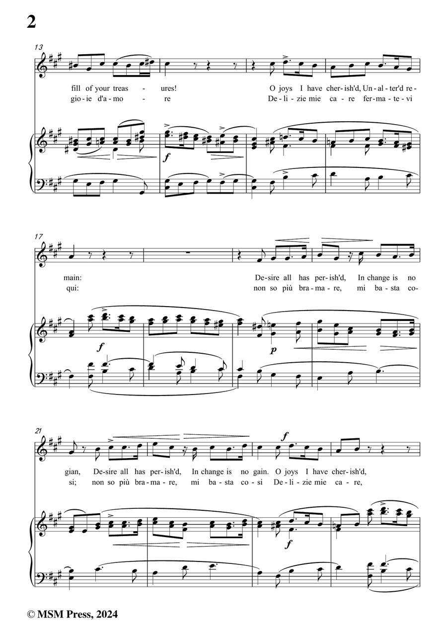 Cavalli-Delizie contente,in f sharp minor Piano, Vocal scores gallery preview page 4