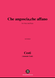 Cesti-Che angoscia,in d minor