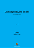 Cesti-Che angoscia,in g minor