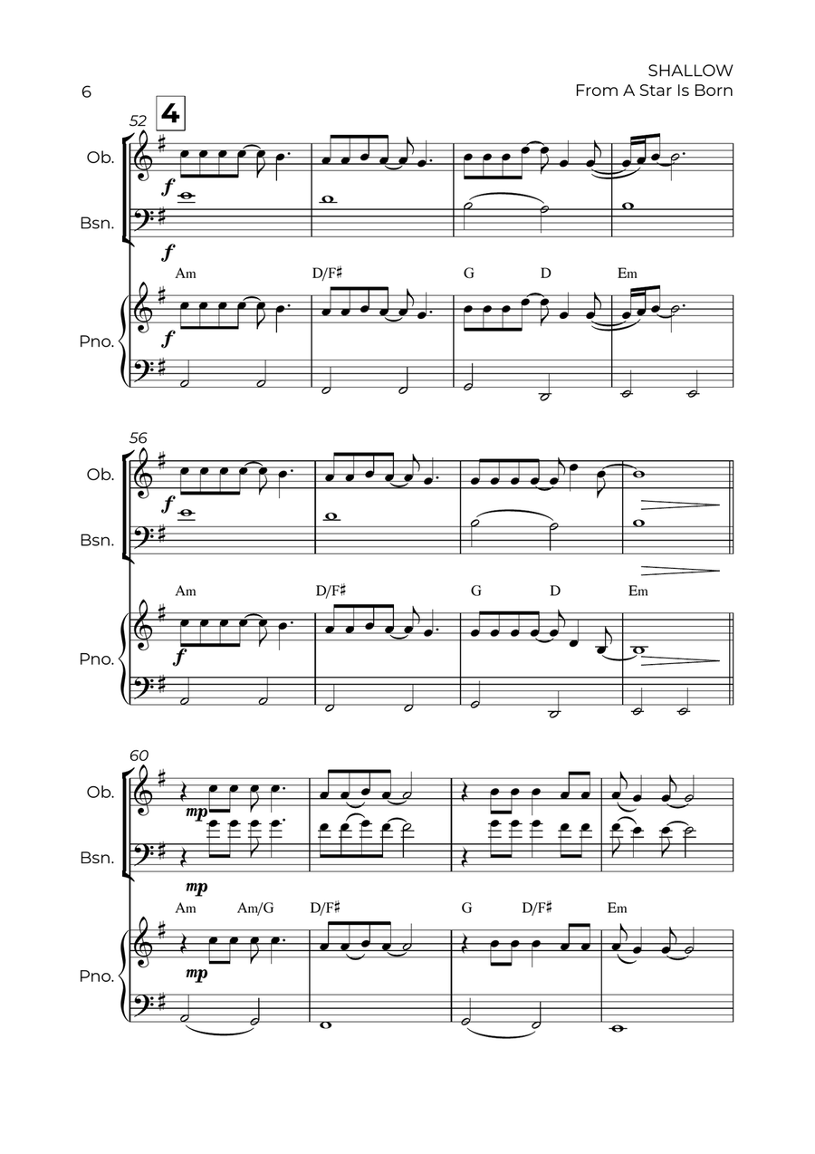 Shallow Shallow Woodwind Duet scores gallery preview page 6