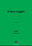 Cesti-E dove taggiri,in b flat minor