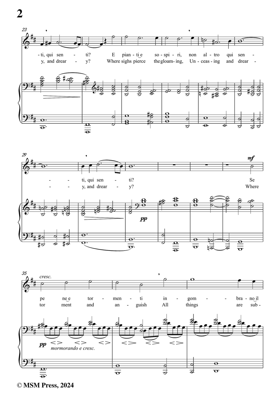 Cesti-E dove taggiri,in b minor Piano, Vocal scores gallery preview page 4