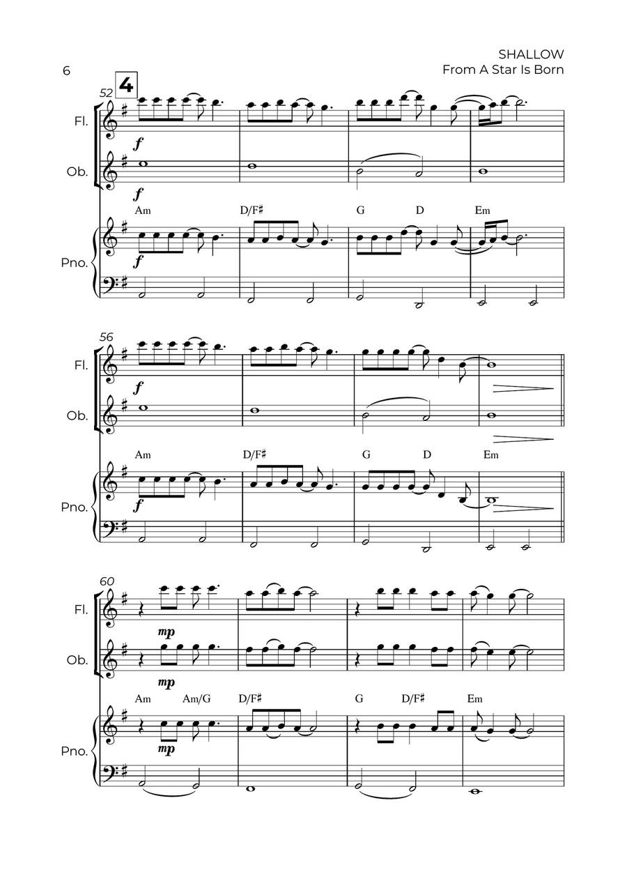 Shallow Shallow Woodwind Duet scores gallery preview page 6