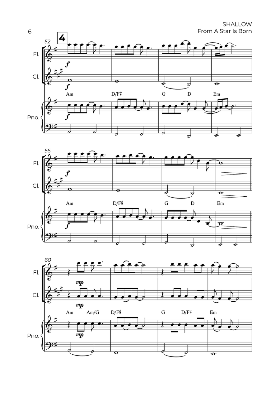 Shallow Shallow Woodwind Duet scores gallery preview page 6