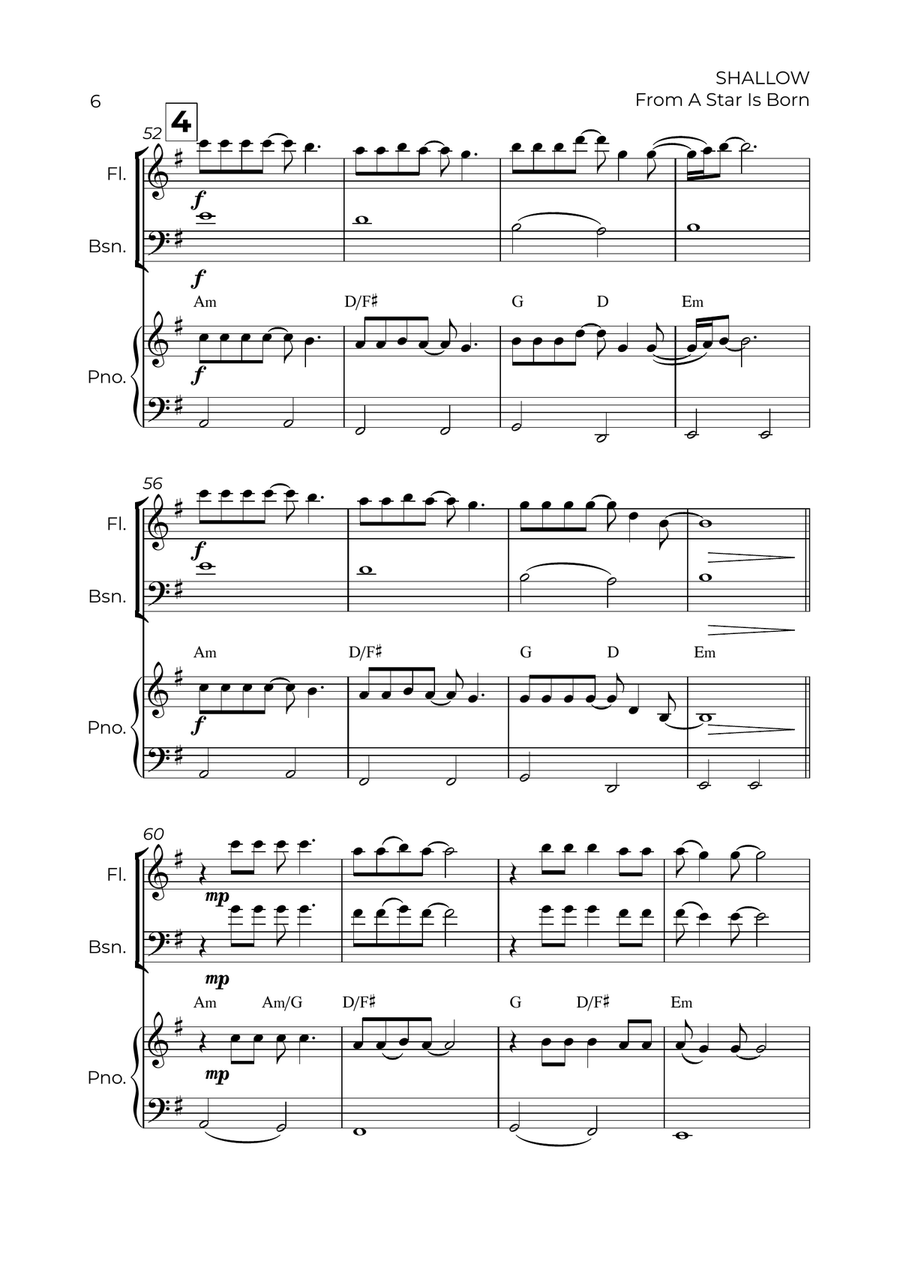 Shallow Shallow Woodwind Duet scores gallery preview page 6