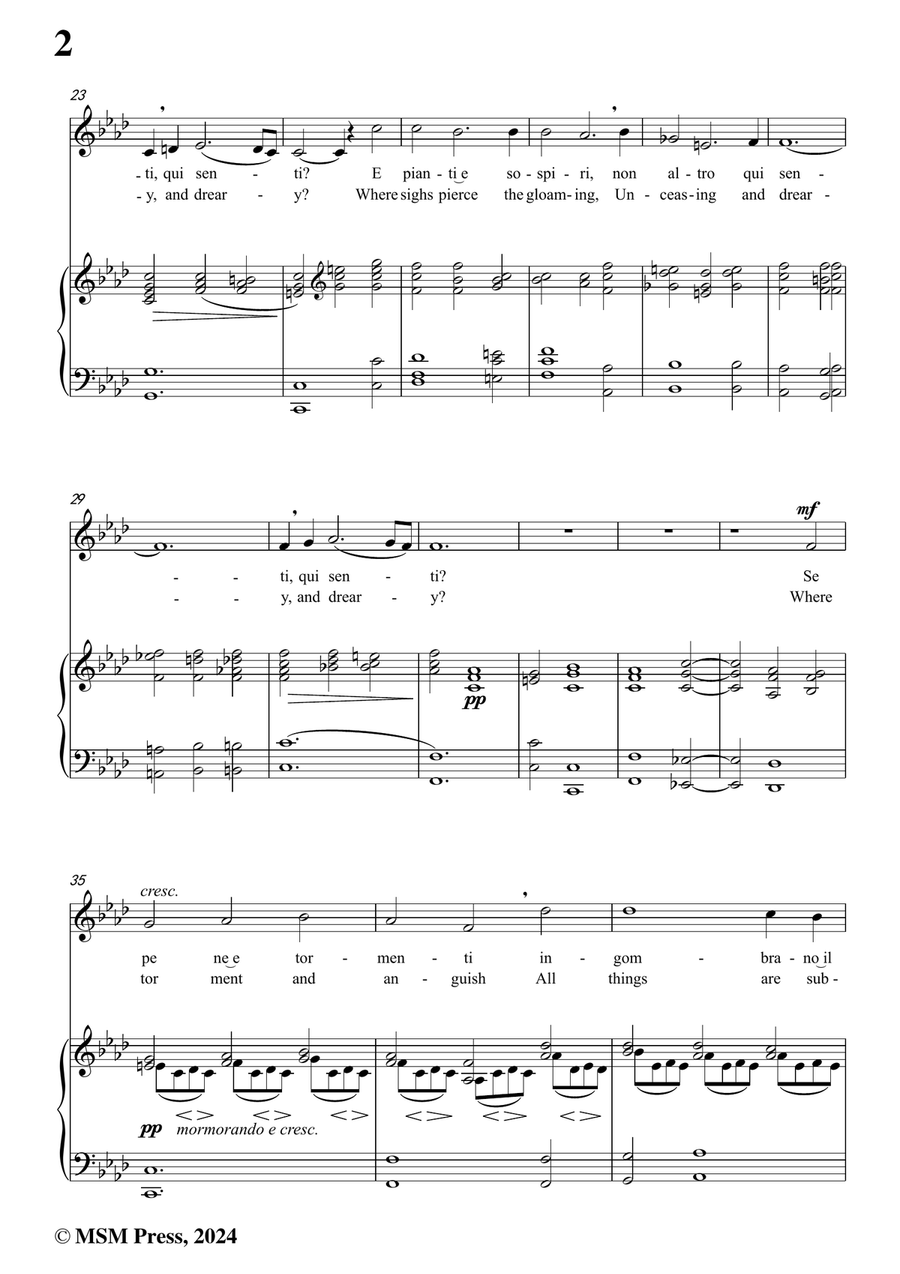Cesti-E dove taggiri,from Il Pomo doro,in f minor Piano, Vocal scores gallery preview page 4
