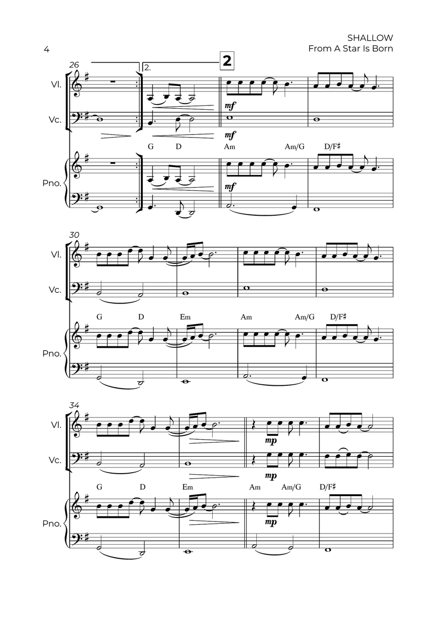Shallow Shallow Piano Trio scores gallery preview page 4