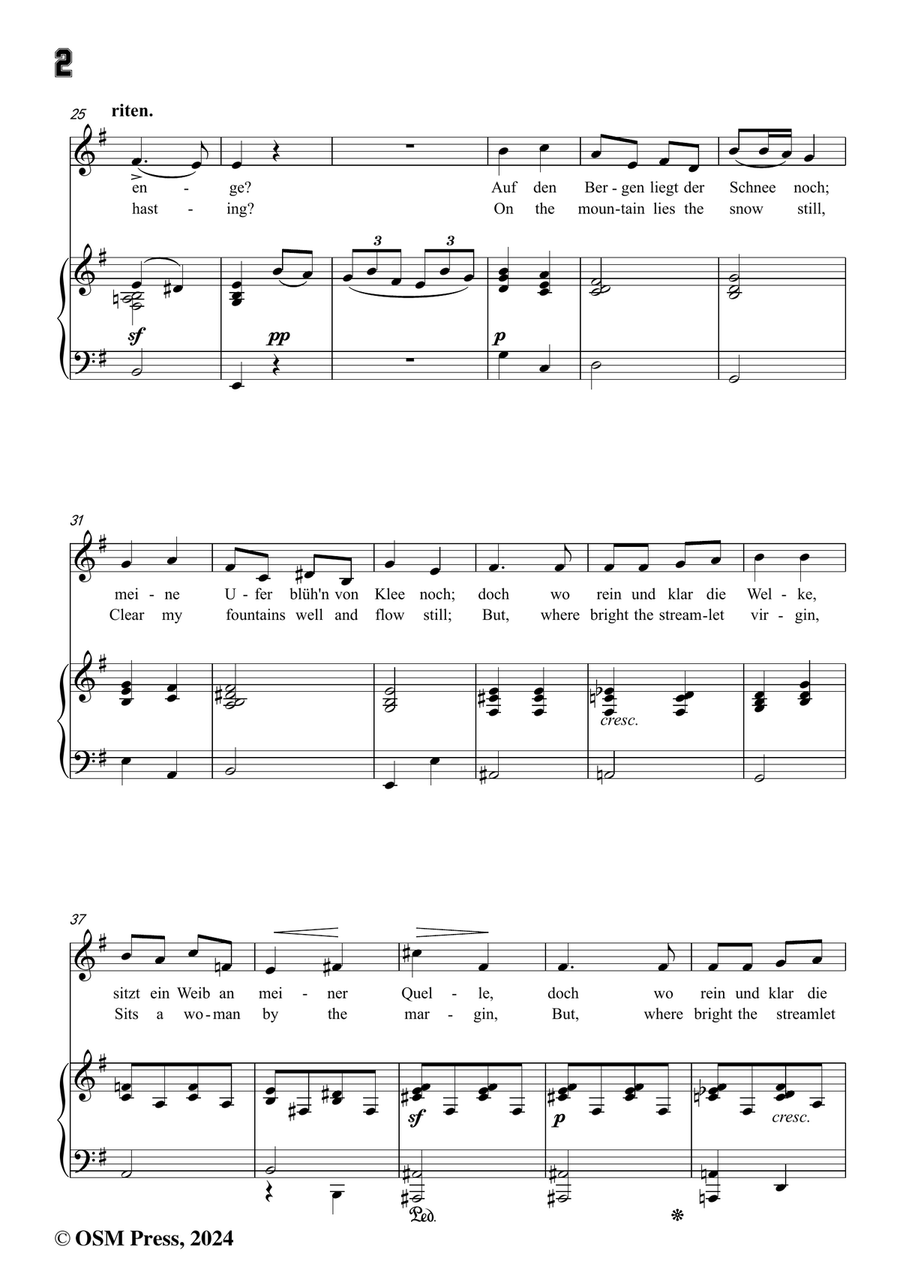 Chopin-Smutna rzeka,in e minor Piano, Vocal scores gallery preview page 4