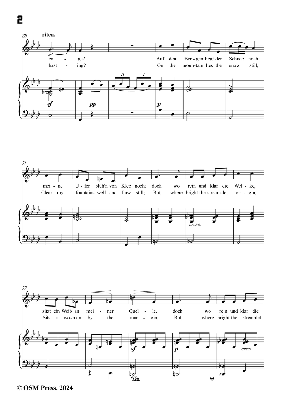 Chopin-Smutna rzeka,in f minor Piano, Vocal scores gallery preview page 4