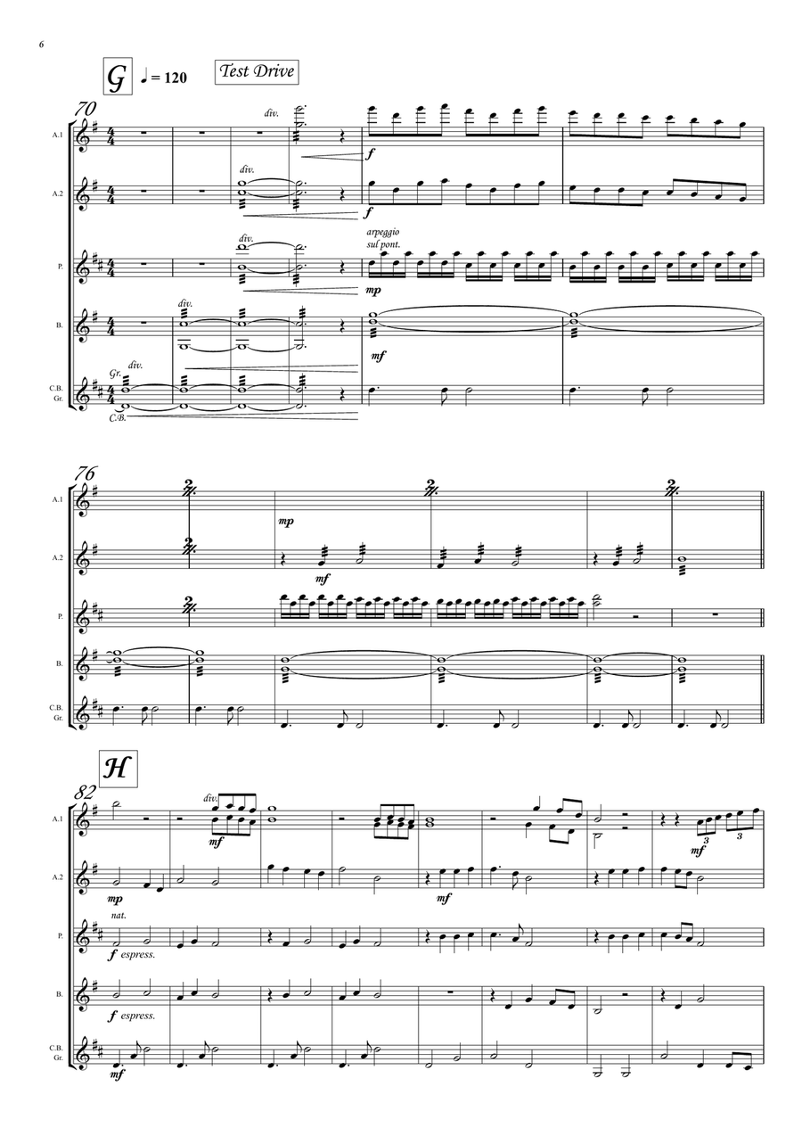 How to train your dragon OST Guitar Ensemble scores gallery preview page 6