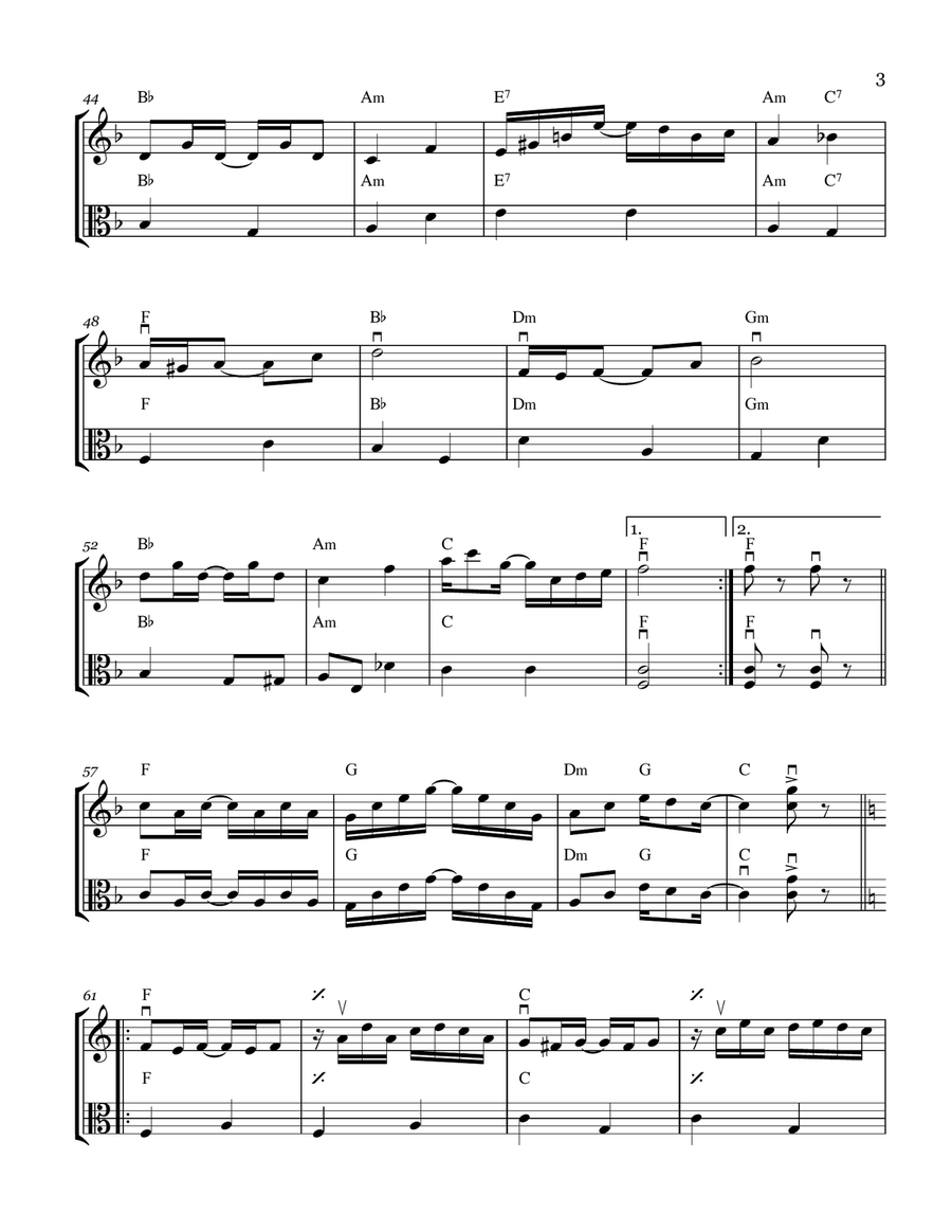 The Entertainer The Entertainer String Duet scores gallery preview page 3