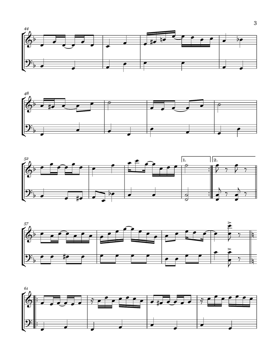 The Entertainer The Entertainer String Duet scores gallery preview page 3