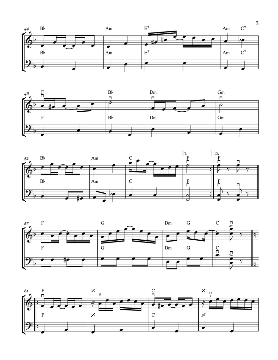 The Entertainer The Entertainer String Duet scores gallery preview page 3