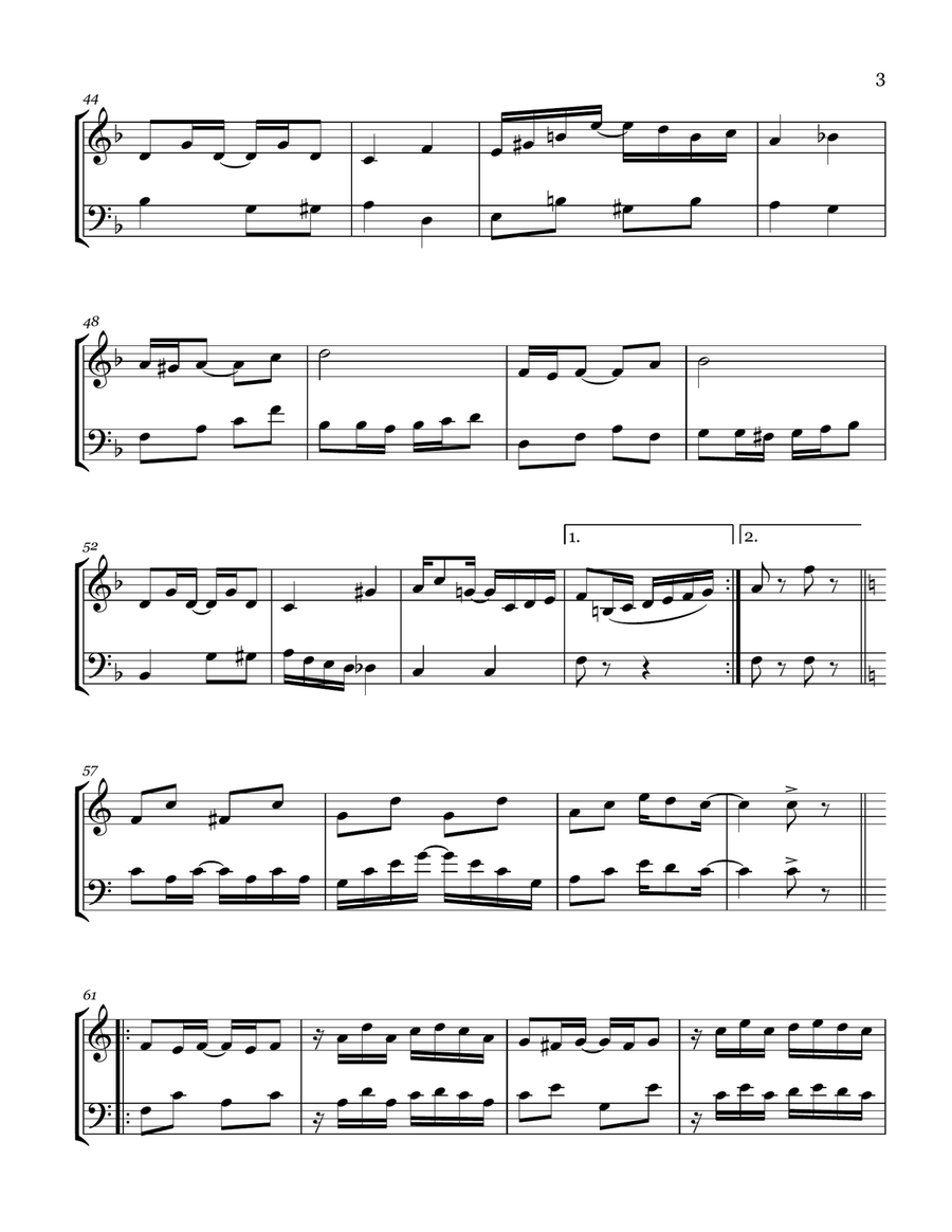 The Entertainer The Entertainer Brass Duet scores gallery preview page 3