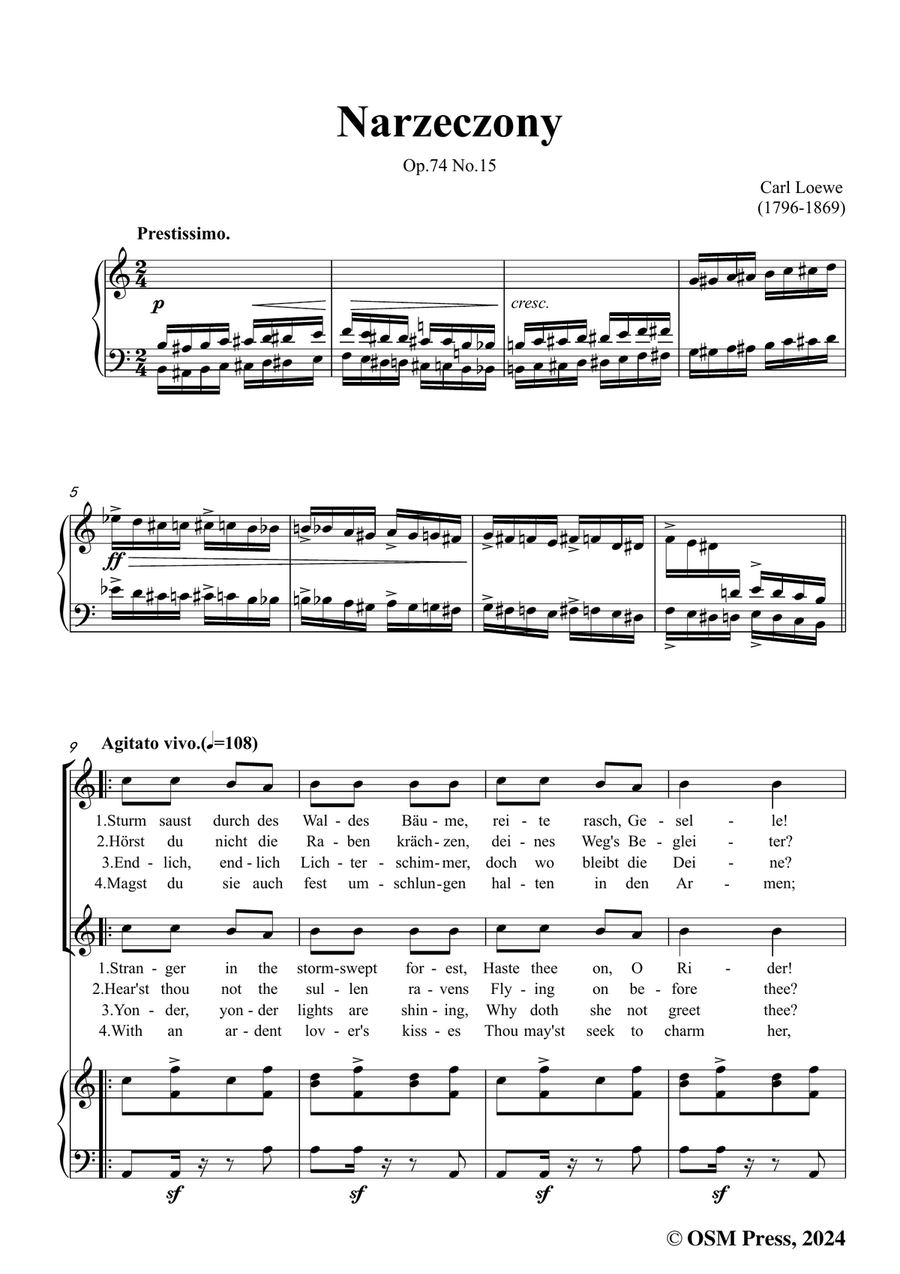 Chopin-Narzeczony,in a minor Piano, Vocal scores gallery preview page 3