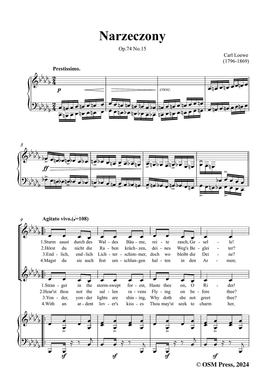 Chopin-Narzeczony,in b flat minor Piano, Vocal scores gallery preview page 3