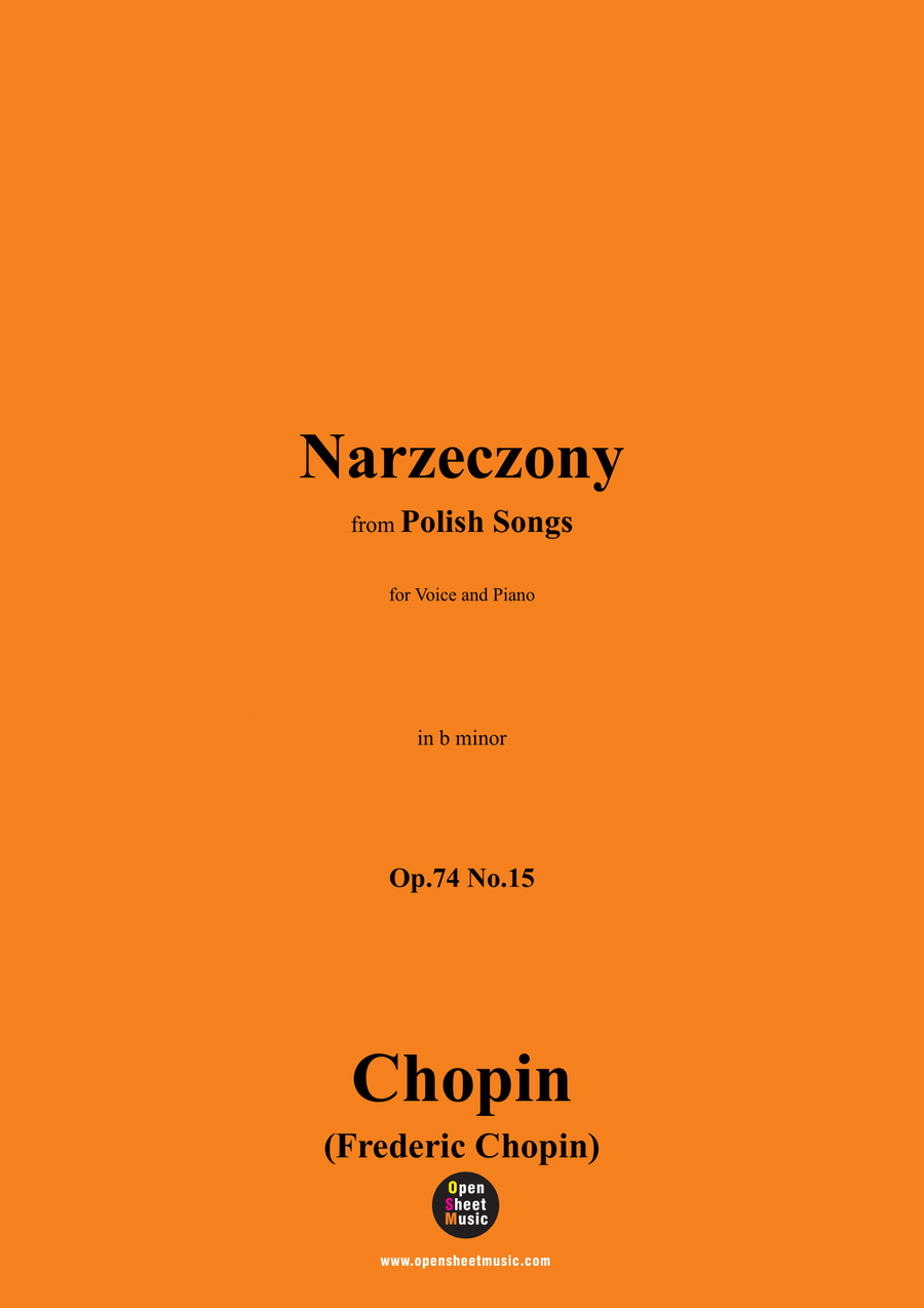 Chopin-Narzeczony,in b minor Piano, Vocal scores gallery preview page 1
